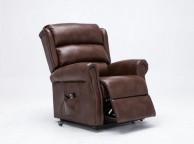 Birlea Manhattan Brown Faux Leather Rise And Recline Chair Thumbnail