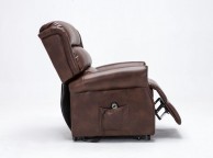 Birlea Manhattan Brown Faux Leather Rise And Recline Chair Thumbnail