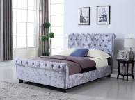 Flintshire Whitford 5ft Kingsize Silver Fabric Side Lift Ottoman Bed Thumbnail