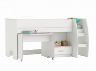 Flair Furnishings Switch Blue Or Pink Mid Sleeper Bed Thumbnail