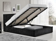 Birlea Berlin 3ft Single Black Crushed Velvet Fabric Ottoman Bed Thumbnail