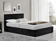 Birlea Berlin 4ft6 Double Black Crushed Velvet Fabric Ottoman Bed Thumbnail