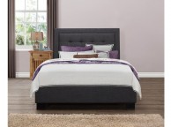 Birlea Hamilton 6ft Super Kingsize Charcoal Fabric Bed Frame Thumbnail