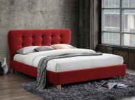 Birlea Stockholm 4ft6 Double Red Fabric Bed Frame Thumbnail