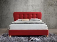 Birlea Stockholm 5ft Kingsize Red Fabric Bed Frame Thumbnail