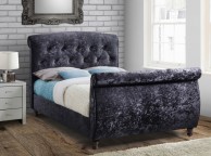 Birlea Toulouse 6ft Super Kingsize Black Fabric Bed Frame Thumbnail
