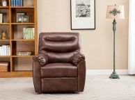 Birlea Regency Bronze Brown Faux Leather Recliner Chair Thumbnail