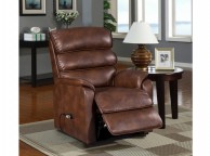 Birlea Brisbane Bronze Brown Faux Leather Rise And Recline Chair Thumbnail