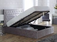 Limelight Rhea 5ft Kingsize Crushed Ice Velvet Fabric Ottoman Bed Frame Thumbnail