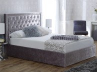 Limelight Rhea 5ft Kingsize Crushed Ice Velvet Fabric Ottoman Bed Frame Thumbnail