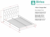 Birlea Cologne 4ft6 Double Steel Fabric Bed Frame Thumbnail