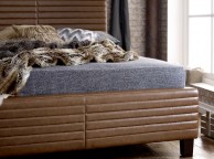 Limelight Himalia Tan 6ft Super Kingsize Bonded Leather Bed Frame Thumbnail