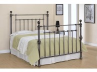 Sleep Design York 5ft Kingsize Black Nickel Metal Bed Frame Thumbnail