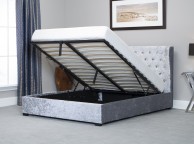 Emporia Kensington 5ft Kingsize Silver Fabric Ottoman Bed Thumbnail