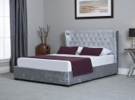 Emporia Kensington 5ft Kingsize Silver Fabric Ottoman Bed Thumbnail