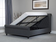 Emporia Oxford 4ft6 Double Grey Fabric Ottoman Bed Thumbnail