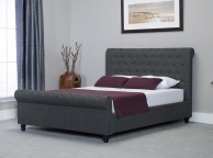 Emporia Oxford 6ft Super Kingsize Grey Fabric Ottoman Bed Thumbnail