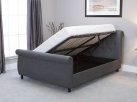 Emporia Soho 6ft Super Kingsize Grey Fabric Ottoman Bed Thumbnail