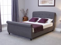 Emporia Soho 4ft6 Double Grey Fabric Ottoman Bed Thumbnail