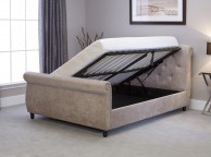 Emporia Soho 6ft Super Kingsize Stone Fabric Ottoman Bed Thumbnail