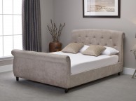 Emporia Soho 4ft6 Double Stone Fabric Ottoman Bed Thumbnail