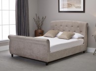 Emporia Soho 6ft Super Kingsize Stone Fabric Ottoman Bed Thumbnail