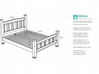 Birlea Woodstock 5ft Kingsize Grey Wooden Bed Frame Thumbnail