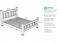 Birlea Woodstock 6ft Super Kingsize Oak Wooden Bed Frame Thumbnail