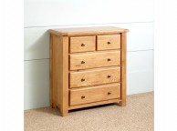 Birlea Woodstock 3 Plus 2 Drawer Oak Chest Thumbnail