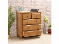 Birlea Woodstock 3 Plus 2 Drawer Oak Chest Thumbnail