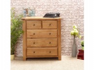 Birlea Woodstock 3 Plus 2 Drawer Oak Chest Thumbnail