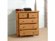 Birlea Woodstock 3 Plus 2 Drawer Oak Chest Thumbnail