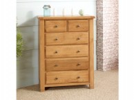 Birlea Woodstock 4 Plus 2 Drawer Oak Chest Thumbnail