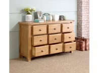 Birlea Woodstock 9 Drawer Oak Chest Thumbnail