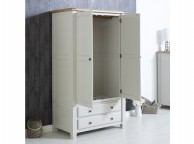 Birlea Woodstock 2 Door 2 Drawer Grey Wardrobe Thumbnail