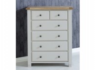 Birlea Woodstock 4 Plus 2 Drawer Grey Chest Thumbnail