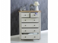 Birlea Woodstock 4 Plus 2 Drawer Grey Chest Thumbnail