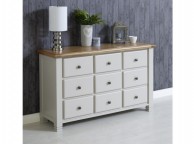 Birlea Woodstock 9 Drawer Grey Chest Thumbnail