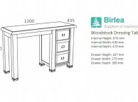 Birlea Woodstock Grey Dressing Table Thumbnail