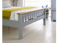 Birlea New Hampshire 4ft6 Double Grey Wooden Bed Frame With High Footend Thumbnail