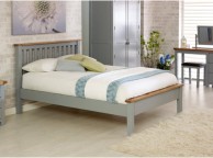 Birlea New Hampshire 4ft6 Double Grey Wooden Bed Frame With Low Footend Thumbnail