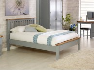 Birlea New Hampshire 5ft Kingsize Grey Wooden Bed Frame With Low Footend Thumbnail