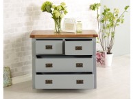 Birlea New Hampshire Grey 2 Plus 2 Drawer Chest Thumbnail