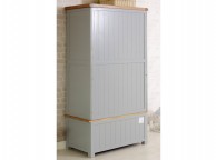 Birlea New Hampshire Grey 2 Door 1 Drawer Wardrobe Thumbnail