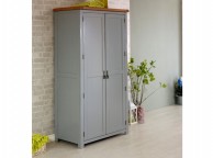 Birlea New Hampshire Grey 2 Door Wardrobe Thumbnail