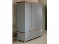 Birlea New Hampshire Grey 3 Door 2 Drawer Wardrobe Thumbnail