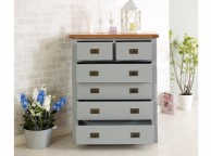 Birlea New Hampshire Grey 4 Plus 2 Drawer Chest Thumbnail