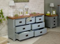 Birlea New Hampshire Grey 4 Plus 3 Drawer Chest Thumbnail