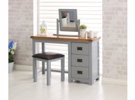 Birlea New Hampshire Grey Dressing Table Stool Thumbnail