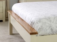 Birlea New Hampshire 5ft Kingsize Cream And Oak Wooden Bed Frame With Low Footend Thumbnail